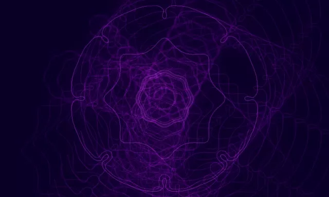 Pulsating Purple Neon Tunnel VJ Loop 5:3 Wide 60fps Screensaver