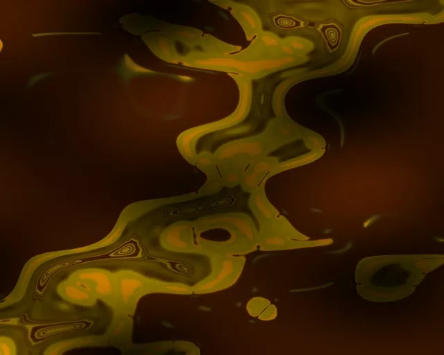 5:4 Industrial Neon Tunnel Screensaver 60fps Melting Yellow VJ Loop