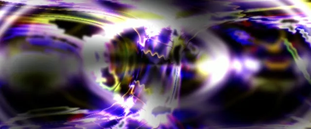 2.39:1 Cinema 60fps Screensaver Neon Tunnel Radiant Light Waves VJ Clip