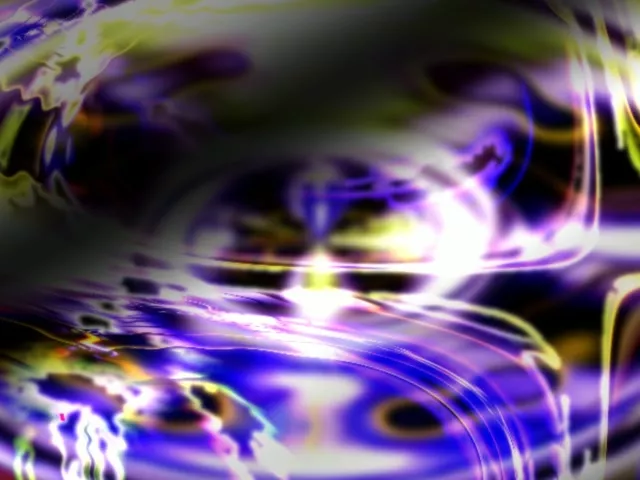 4:3 Standard 60fps Neon Tunnel Screensaver Glowing Geometric Waves Vj Clip