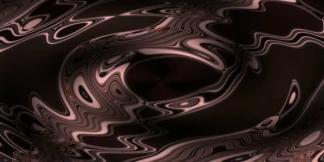 2:1 Cinematic 60fps Screensaver Neon Tunnel Cascading Copper Spiral Motion Background