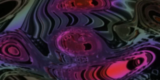 2:1 Cinema 60fps Screensaver Neon Tunnel Warping Diamond Vortex VJ Clip