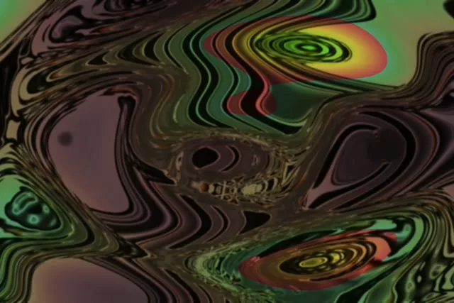 3:2 Landscape 60fps Screensaver Neon Tunnel Undulating Rainbow Waves Vj Footage