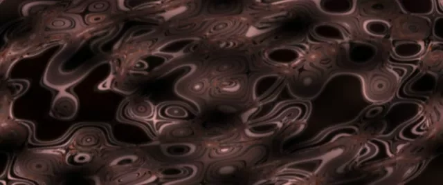 2.39:1 Anamorphic 60fps Screensaver Neon Tunnel Molten Brown Symmetry Video Loops