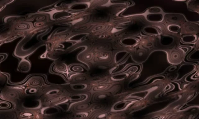 5:3 SuperWide 60fps Screensaver Neon Tunnel Undulating Bronze Hypnotic Geometry Loop