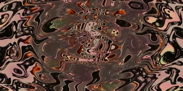 2:1 Cinematic 60fps Neon Tunnel Screensaver - Pulsating Organic Waves VJ Animation