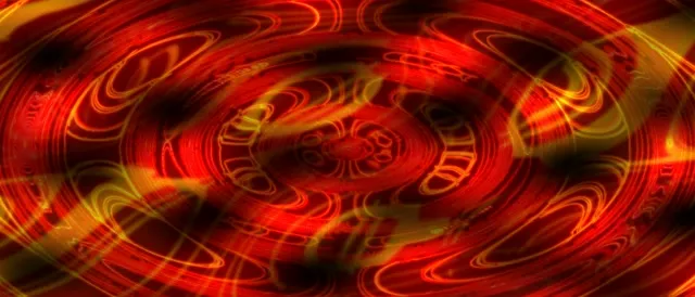 21:9 Ultrawide 60fps Neon Tunnel Screensaver - Spiraling Green Red Vortex VJ Loop