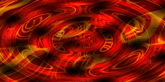 2:1 Cinematic 60fps Neon Tunnel Screensaver - Glowing Helix Vortex Loopable Video