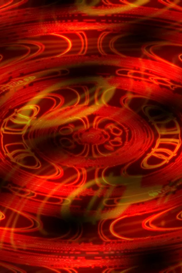 2:3 Vertical 60fps Neon Tunnel Screensaver - Glowing Spiral Ribbon Visuals Loop