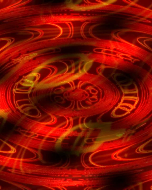 4:5 Portrait 60fps Neon Tunnel Screensaver - Shimmering Serpent Motion Background VJ