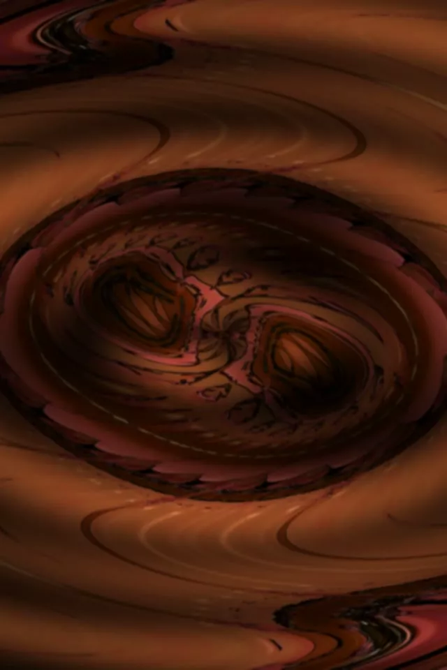 2:3 Portrait 60fps Screensaver Neon Tunnel Mesmerizing Amber Vortex Loopable Video