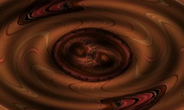 5:3 Ultrawide 60fps Screensaver Neon Tunnel Swirling Golden Vortex Video Loops