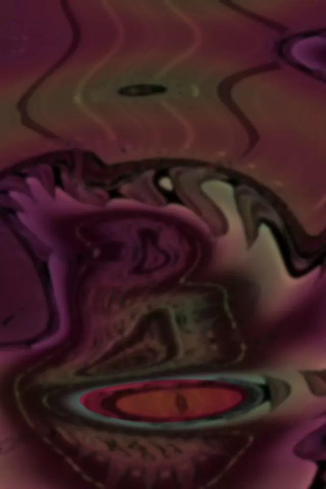 2:3 Tall Neon Tunnel 60fps Screensaver - Vibrant Green Purple Spiral Vortex Visual VJ