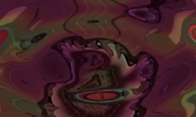 5:3 Landscape Neon Tunnel 60fps Screensaver - Twisted Neon Green Purple Vortex Live Wallpaper