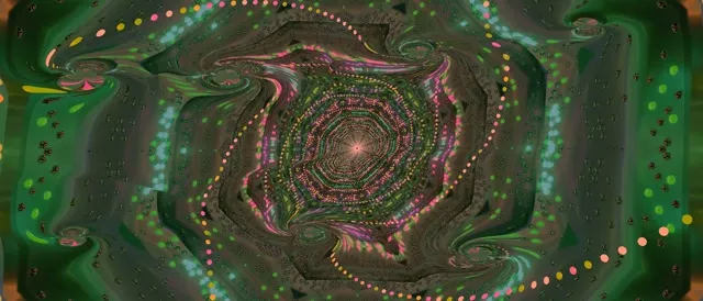 21:9 Ultrawide 60fps Screensaver Neon Tunnel Spiraling Fractal Vortex VJ Loop