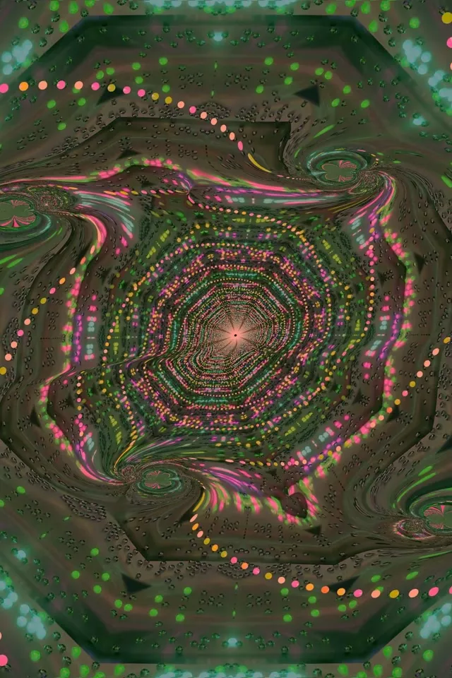 2:3 Standard 60fps Screensaver Neon Tunnel Pulsating Vortex Grid Live Wallpaper