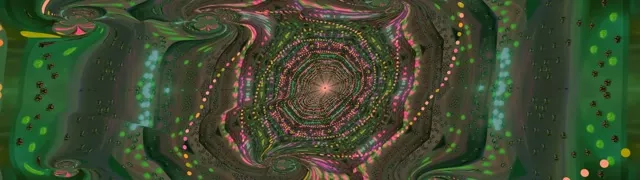 32:9 Extreme 60fps Screensaver Neon Tunnel Swirling Diamond Lattice VJ Content