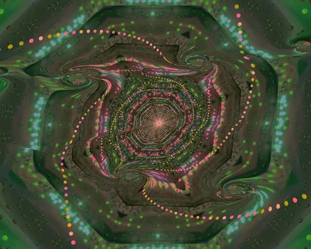 5:4 SXGA 60fps Screensaver Neon Tunnel Rainbow Lattice Spin Motion Background