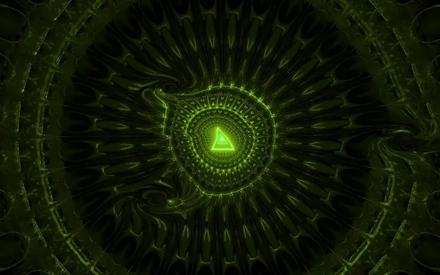 16:10 Desktop 60fps Screensaver Neon Tunnel Concentric Eye Vortex Animation