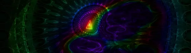 32:9 Super Ultrawide 60fps Screensaver Neon Tunnel Geometric Light Burst VJ Footage