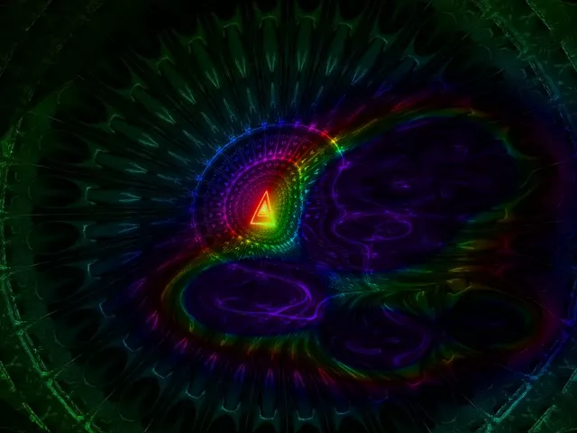 4:3 Standard 60fps Screensaver Neon Tunnel Vibrant Mandala Spin Visual VJ