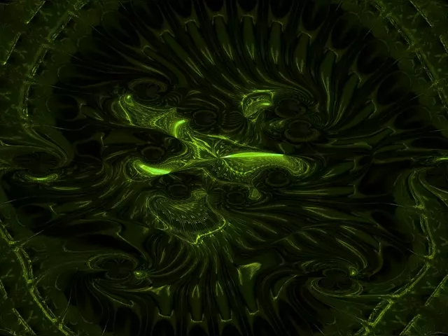 4:3 Standard 60fps Screensaver Neon Tunnel Blazing Green Tunnel VJ Clip