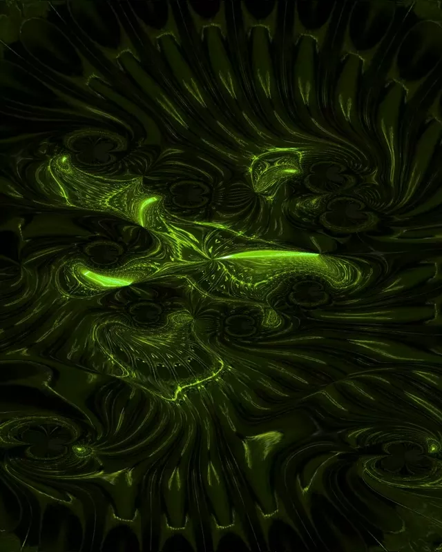 4:5 Portrait 60fps Screensaver Neon Tunnel Vibrant Green Kaleidoscope VJ Visual