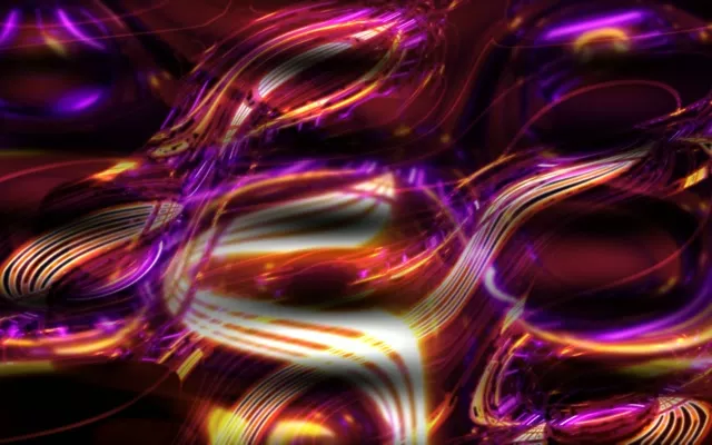 16:10 Desktop 60fps Neon Tunnel Screensaver | Vibrant Magenta Gold Tunnel Vortex Vj Clip