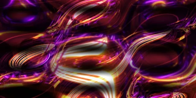 2:1 Cinematic 60fps Neon Tunnel Screensaver | Radiant Purple Orange Plasma Stream Animation