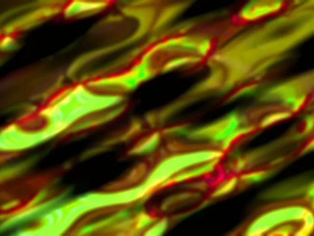 4:3 Standard 60fps Neon Tunnel Screensaver - Electric Helix Pattern VJ Content