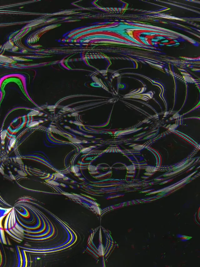 3:4 Vertical 60fps Screensaver Neon Tunnel Streaming Neon Fractals Background