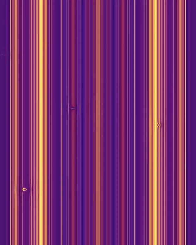 4:5 Portrait 60fps Neon Tunnel Screensaver Luminous Purple Yellow Vertical Stripes Vj Content