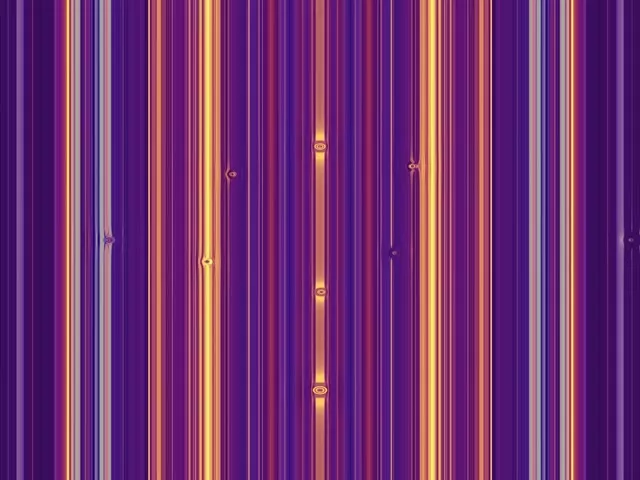 4:3 Standard 60fps Screensaver Neon Tunnel Symmetrical Violet Orange Streaks Animation