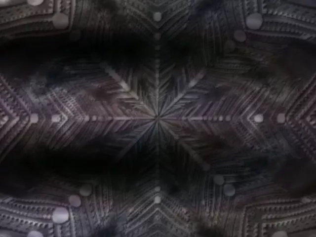 4:3 Classic 60fps Screensaver Neon Tunnel Mirrored Diamond Echo Visuals Loop