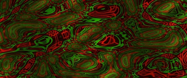 2.39:1 Cinematic Neon Tunnel 60fps Screensaver - Rotating Neon Diamond Vortex Vj Footage