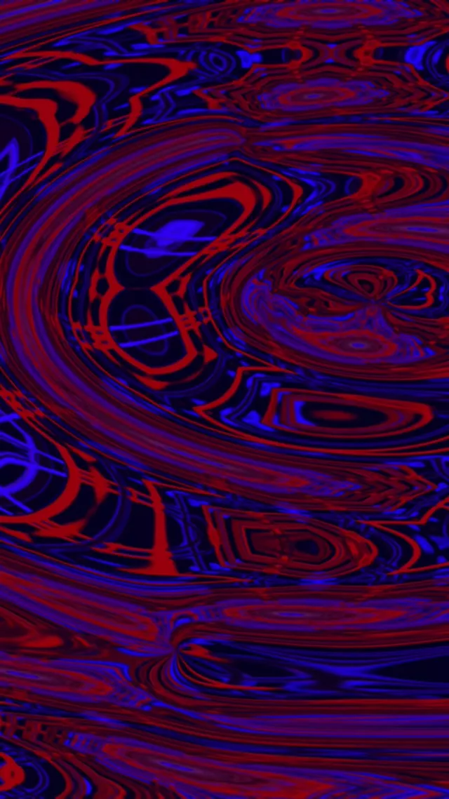 9:16 Reels 60fps Neon Tunnel Screensaver - Pulsating Cyan Pink Fractal VJ Visual