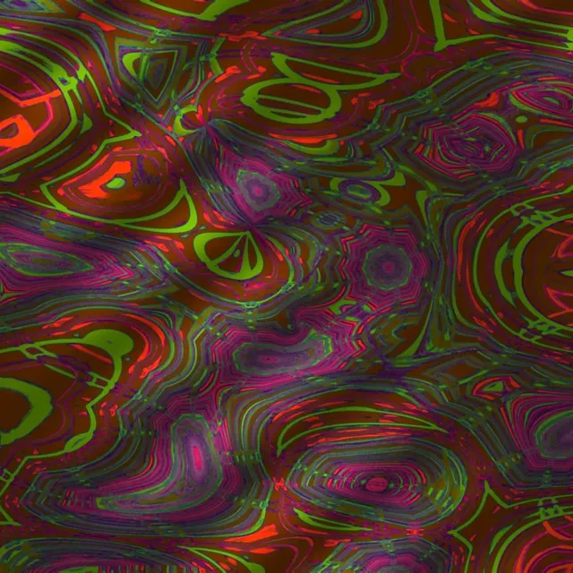 1:1 Square 60fps Neon Tunnel Screensaver Hypnotic Kaleidoscope VJ Content