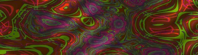 32:9 Super Ultrawide 60fps Neon Tunnel Screensaver Flowing Ribbon VJ Footage