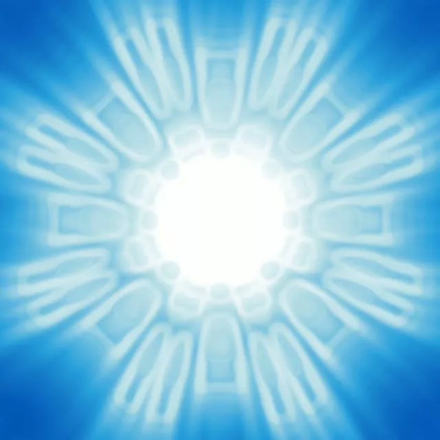 1:1 Square 60fps Screensaver Neon Tunnel Glowing Spiral Hands Loopable Video