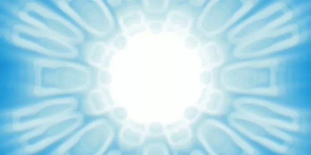 2:1 Wide 60fps Screensaver Neon Tunnel Shimmering Concentric Light Rays Vj Footage