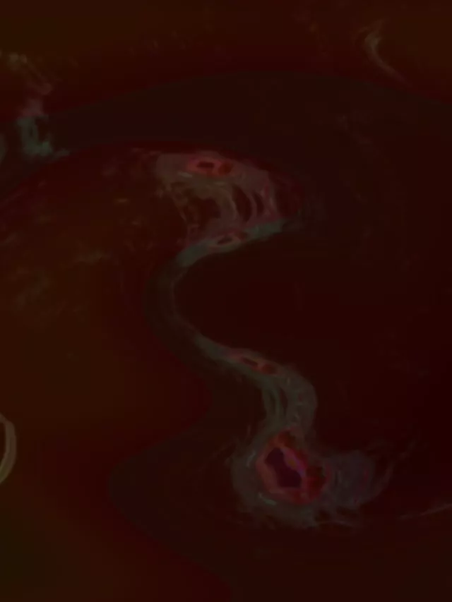 3:4 Tall 60fps Neon Tunnel Screensaver - Twisting Red Jade Tunnel VJ Animation