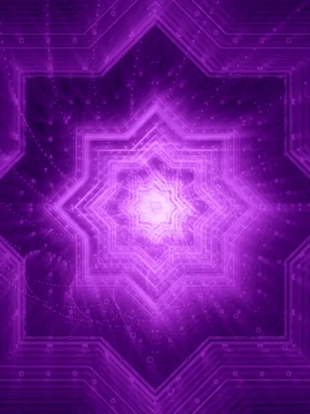 3:4 Portrait 60fps Screensaver Neon Tunnel Pulsating Magenta Geometric Tunnel Background