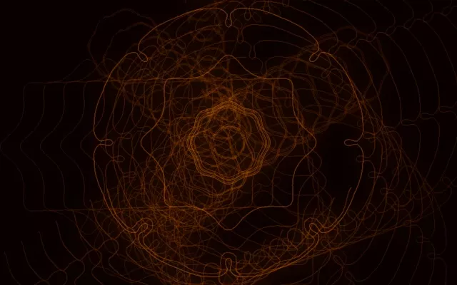 16:10 Desktop 60fps Screensaver Neon Tunnel Burning Rust Lattice Vj footage