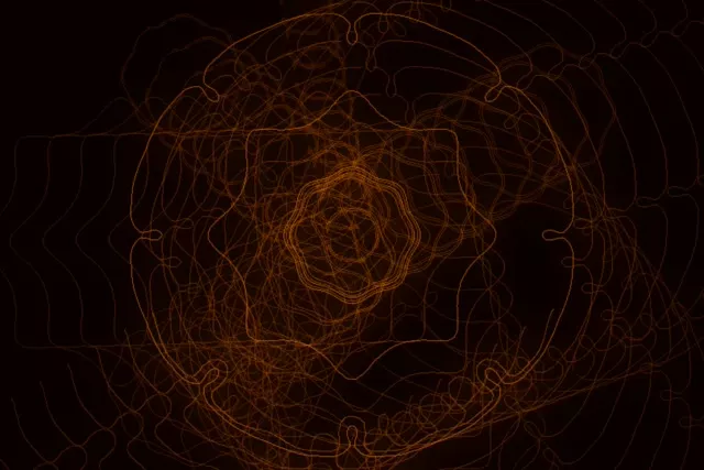 3:2 Classic 60fps Screensaver Neon Tunnel Interlocking Copper Strands Visuals loop