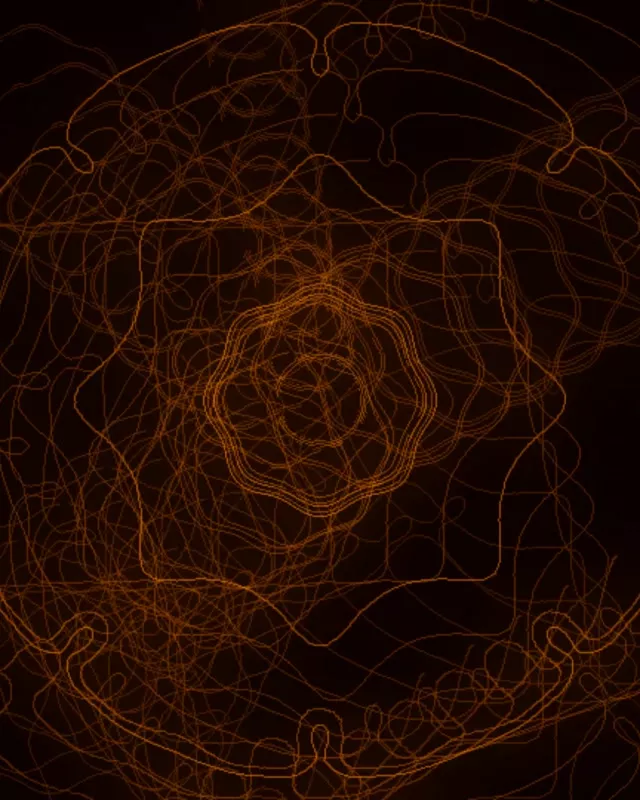 4:5 Portrait 60fps Screensaver Neon Tunnel Swirling Burnt Orange Grid Live wallpaper