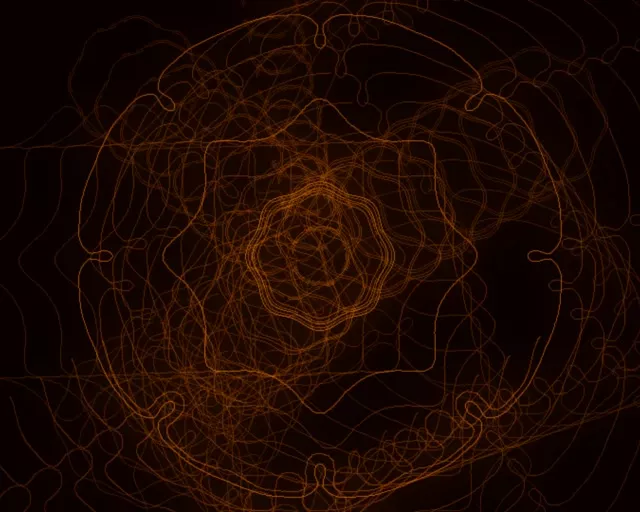 5:4 Tall 60fps Screensaver Neon Tunnel Pulsing Tangerine Matrix Veejay animation