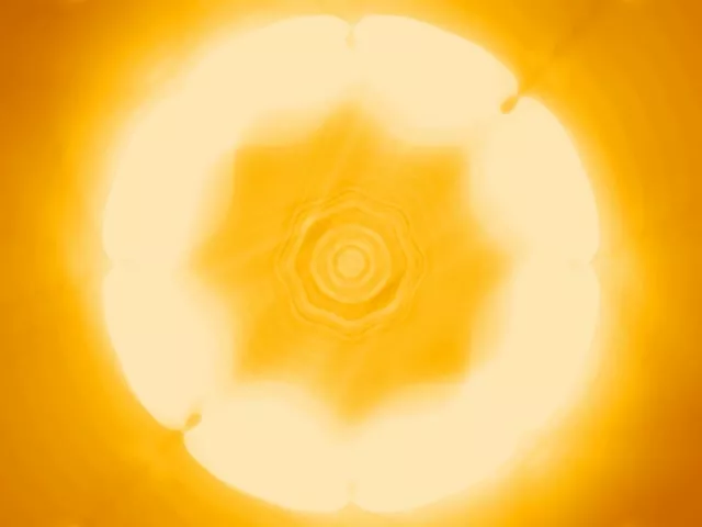 4:3 Standard 60fps Screensaver | Luminous Neon Tunnel Vj Content Radiating Hexagon Burst