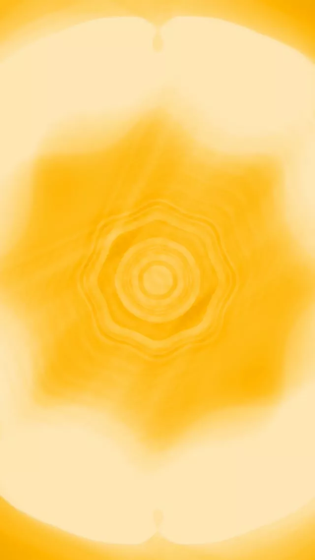 9:16 Reels 60fps Screensaver | Glowing Yellow Neon Tunnel Vj Animation with Pulsating Geometric