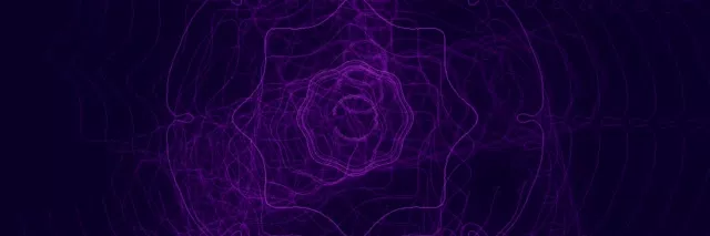 3:1 Ultrawide 60fps Screensaver Neon Tunnel Ethereal Purple Weave Veejay Loop