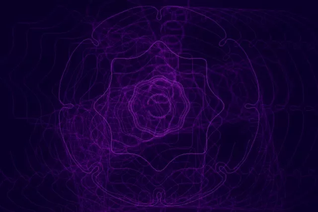 3:2 35mm 60fps Screensaver Neon Tunnel Radiant Fractal Burst Animation